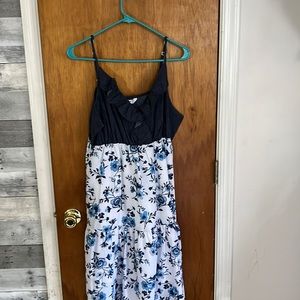 EUC worn once floral ruffle dress